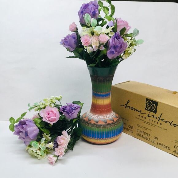 Set of 2 Faux Roses Bouquets - Picture 2 of 6